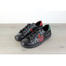 Gucci Snake Embroidered Sneaker Black
