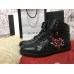 Gucci High Top Snake Embroidered Sneaker Black